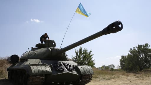 Un soldat ukrainien dans la région de Donetsk, le 9 août 2014.