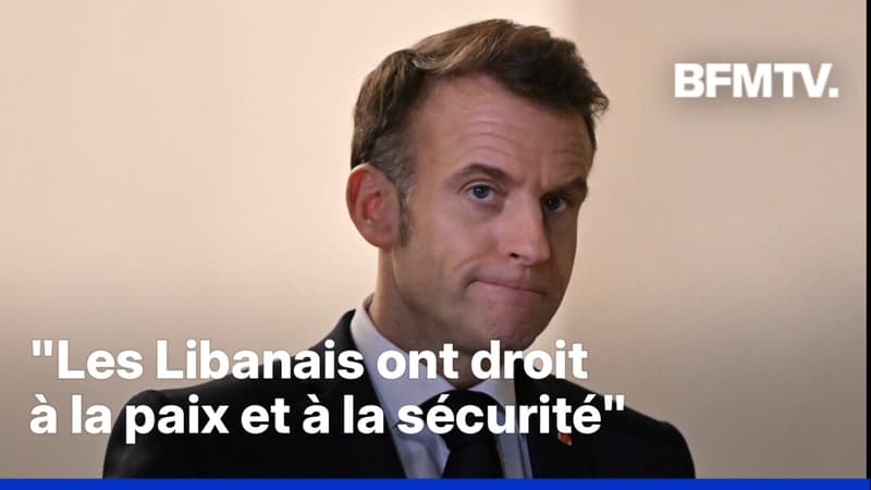 Emmanuel Macron veut "établir un plan" pour "mettre un terme aux opérations militaires" du Hezbollah et d'Israël au Liban
