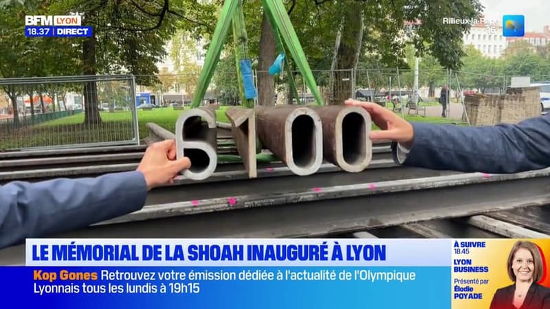 Lyon: inauguration des premières écritures du mémorial de la Shoah (1/1)