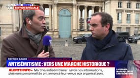 Marche contre l'antisémitisme: Sébastien Lecornu confie manifester "pour la première fois de [sa] vie"