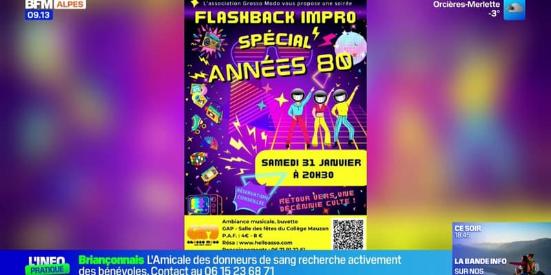 Spectacle d'improvisation, ambiance années 80 - La météo de Colas du vendredi 30 janvier 2026