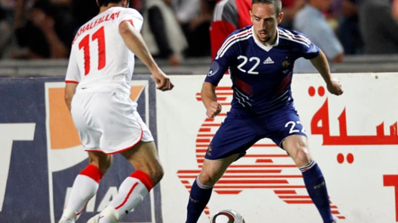 Franck Ribéry face à Ben Khalfallah.