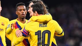 Lionel Messi félicite Antoine Griezmann