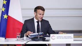 Emmanuel Macron à l'Élysée le 7 septembre 2023