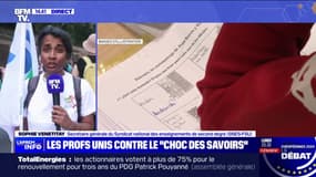 "Choc des savoirs": Sophie Venetitay, secrétaire générale du Syndicat national des enseignements de second degré réclame "une diminution des effectifs dans les classes"