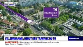 Villeurbanne: début des travaux du tramway T6