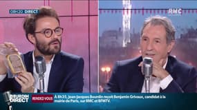 Quand Jean-Jacques Bourdin se fait offrir du pâté en croûte en direct