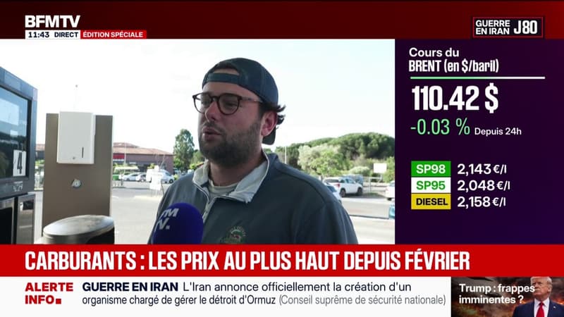 "On perd facilement 100 à 150 euros à la fin du mois: les automobilistes résignés face à la hausse des prix du carburant