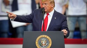 Le président Donald Trump parle durant un rallye de campagne à Lexington, au Kentucky, le 4 novembre 2019