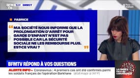 Est-ce vrai que la sécurité sociale ne rembourse pas la prolongation d'arrêt pour garde d'enfant ? BFMTV répond à vos questions