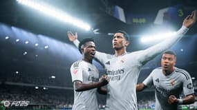Vinicius Jr, Jude Bellingham et Kylian Mbappé avec le Real Madrid dans EA Sports FC 25