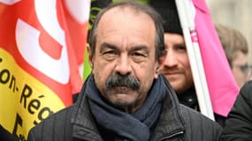 Le secrétaire général de la CGT, Philippe Martinez lors d'une manifestation contre la réforme des retraites à Paris, le 11 mars 2023