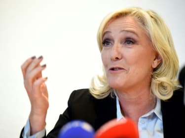 Marine Le Pen, le 23 septembre lors d'une conférence de presse à Metz