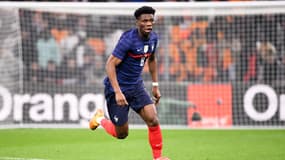 Aurélien Tchouaméni face à la Côte d'Ivoire, le 25 mars 2022.