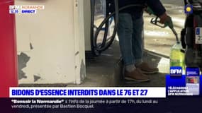 Pénurie de carburant: le remplissage de jerricans interdit en Eure et en Seine-Maritime