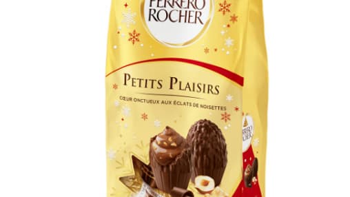 Les œufs au chocolat Ferrero Rocher.