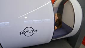 Une capsule de sieste à l'université de Lille en septembre 2024.