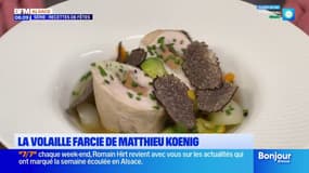 Recettes de fêtes en Alsace: la volaille farcie de Matthieu Koenig