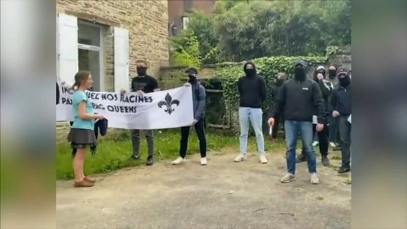 Des membres du groupuscule d'ultra-droite "L'Oriflamme Rennes" avaient manifesté samedi devant la médiathèque, où était organisée une lecture par des drag-queens.