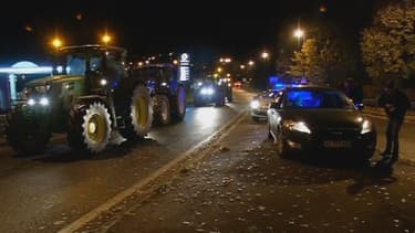 Des tracteurs bloquent plusieurs axes routiers franciliens, dont celui d'Epône dans les Yvelines (Photo d'illustration)