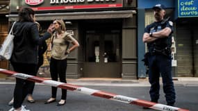 Une bombe a explosé devant une boulangerie Brioche Dorée, le 24 mai à Lyon.