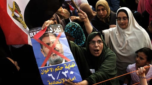 Des partisans anti-Morsi