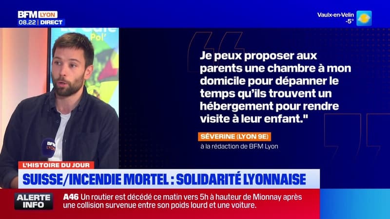 Incendie mortel en Suisse : les Lyonnais solidaires