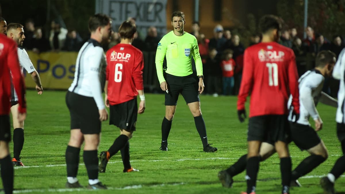 François Letexier pour le match entre l’US Bédée Pleumeleuc et le FC Mordelles, le 18/10/2024