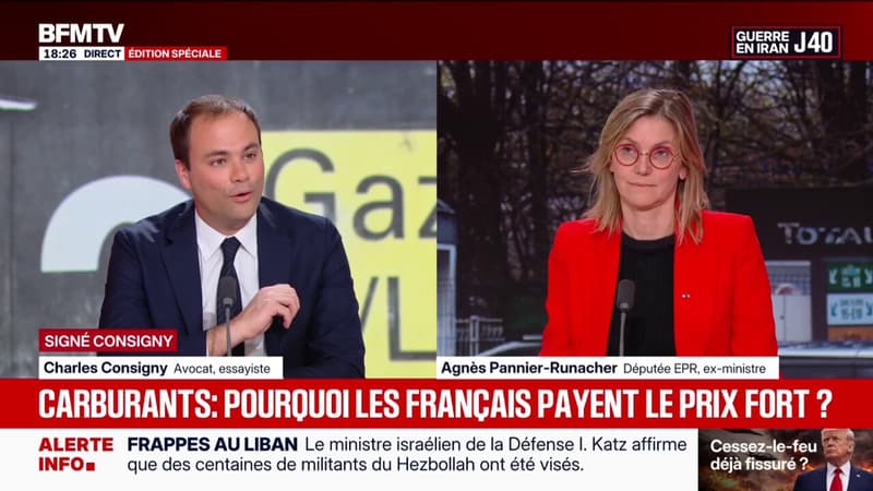 SIGNÉ CONSIGNY - Prix du carburant: Le gouvernement voit comme une bénédiction le cessez-le-feu en Iran, estime Charles Consigny