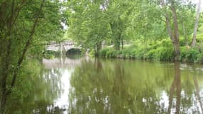 Vue de la Seiche, la rivière bretonne où Lactalis a déversé des matières qui ont fait étouffer des centaines de poissons. 