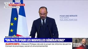 Retraites : "Il n'y a pas d'agenda caché, nous ne cherchons pas à faire de petite économies ici ou là" selon Édouard Philippe 