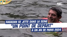 Jeux olympiques : Rabadan se jette dans la Seine, "un point de départ" à un an de Paris 2024