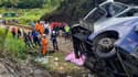 Un autocar qui transportait 46 personnes est tombé d'un viaduc nommé "Ponte Torta", près de la localité de Joao Monlevade, dans l'Etat de Minas Gerais