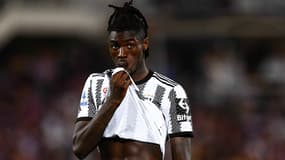 Moise Kean avec la Juventus en mai 2022