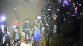 Les enfants rescapés de la grotte