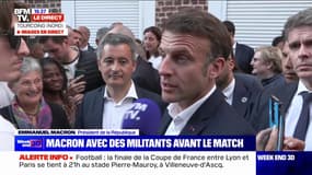 Rixe entre supporters de l'OL et du PSG: "Je condamne avec la plus grande fermeté l'ensemble des violences qu'il y a pu avoir", déclare Emmanuel Macron
