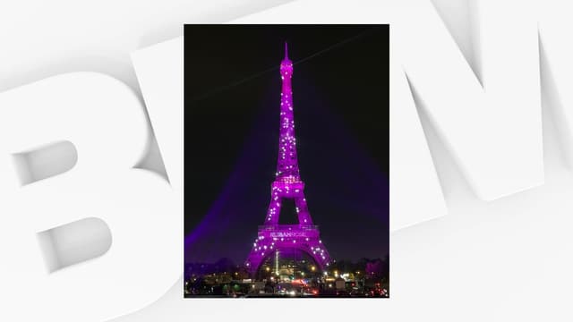 Paris La Tour Eiffel Se Pare De Rose Pour Sensibiliser Au Depistage Du Cancer Du Sein