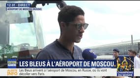 Varane donne rendez-vous au public français : "On est pressés d'arriver à Paris pour fêter ça avec les supporters !"