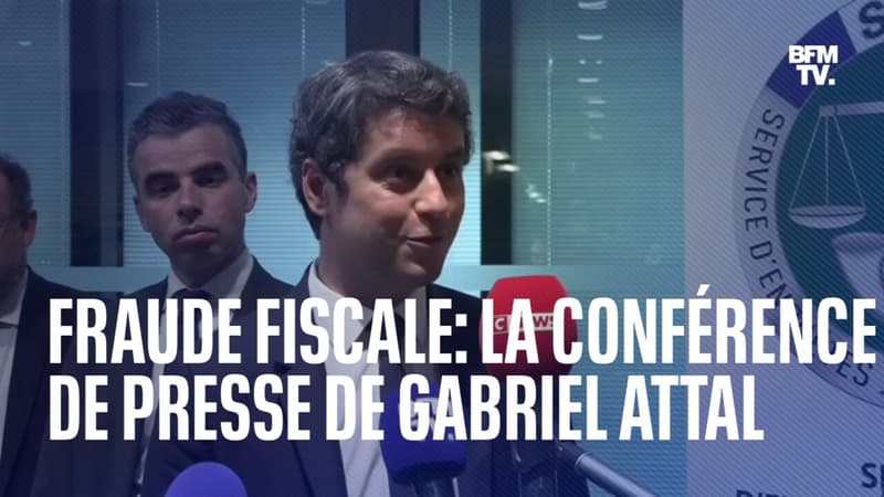 Lutte contre la fraude fiscale: la conférence de presse de Gabriel Attal en intégralité