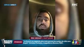 Sur Facebook, Eric Drouet se targue d’avoir réussi un "coup de com" avec son interpellation