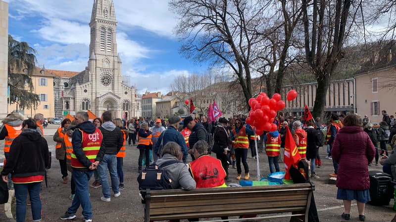 Manifestation contre la réforme des retraites à Gap, le 11 mars 2023. (Photo d'illustration)