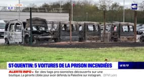 St-Quentin: 5 véhicules de l'administration pénitentiaire incendiés dans la nuit