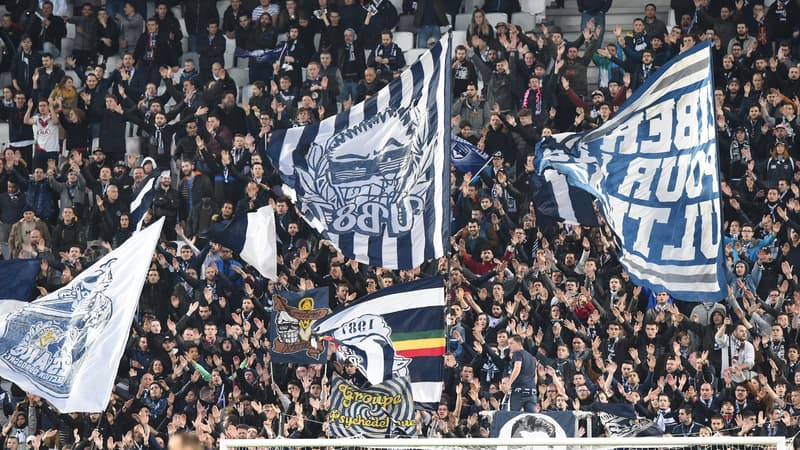 Supporters dans les tribunes de Bordeaux
