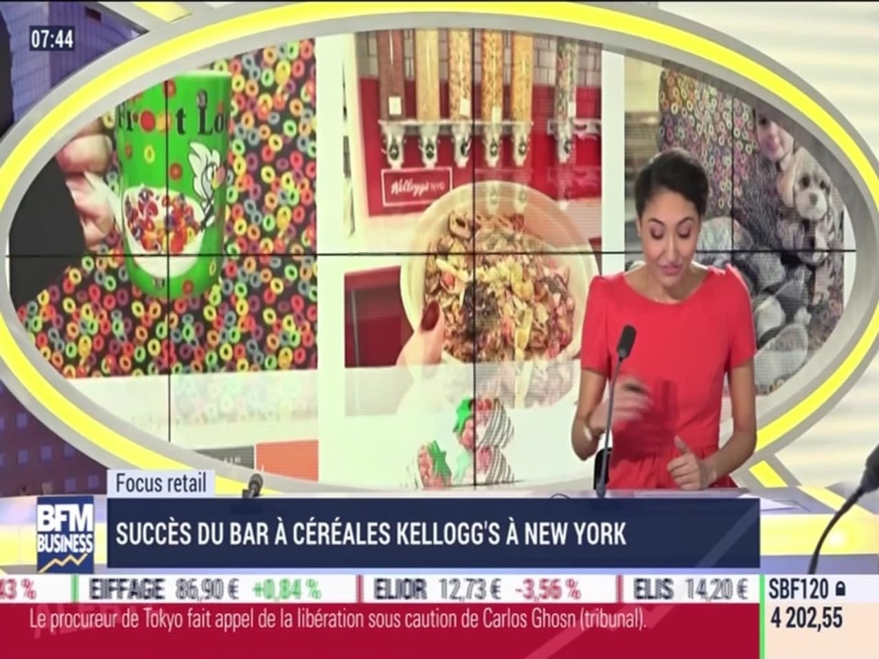 Focus Retail Succès du bar à céréales Kellogg's à New York 05/03