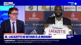 "C'est quelqu'un qui a déjà fait ses preuves à Lyon": le correspond RMC Sport à Lyon, évoque le retour d'Alexandre Lacazette à l'OL