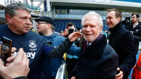 David Gold après un match de FA Cup entre Blackburn et West Ham, le 21 février 2016.