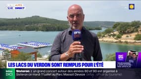 Lancement de la saison estivale à Esparron où le lac est "plein à ras bord"