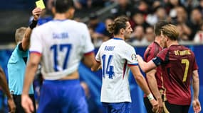 Adrien Rabiot averti lors de France-Belgique à l'Euro, le 01/07/2024