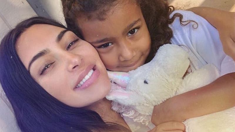 Kim Kardashian et sa fille Kanye West
