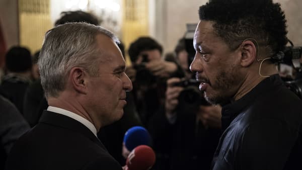 François de Rugis et JoeyStarr, le 27 mars 2018 François de Rugis et JoeyStarr, le 27 mars 2018